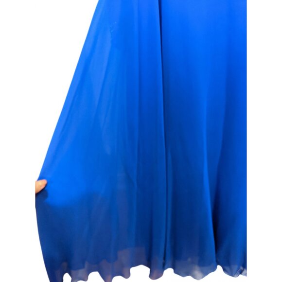 Vintage Augustat 80s Beaded Prom Gown Dress Art Deco Sequined Formal Sz 42/L - Picture 8 of 16